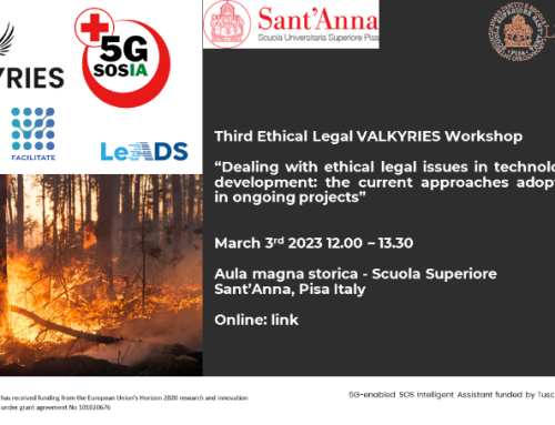RESCUER participated @3rd Ethical Legal VALKYRIES Workshop